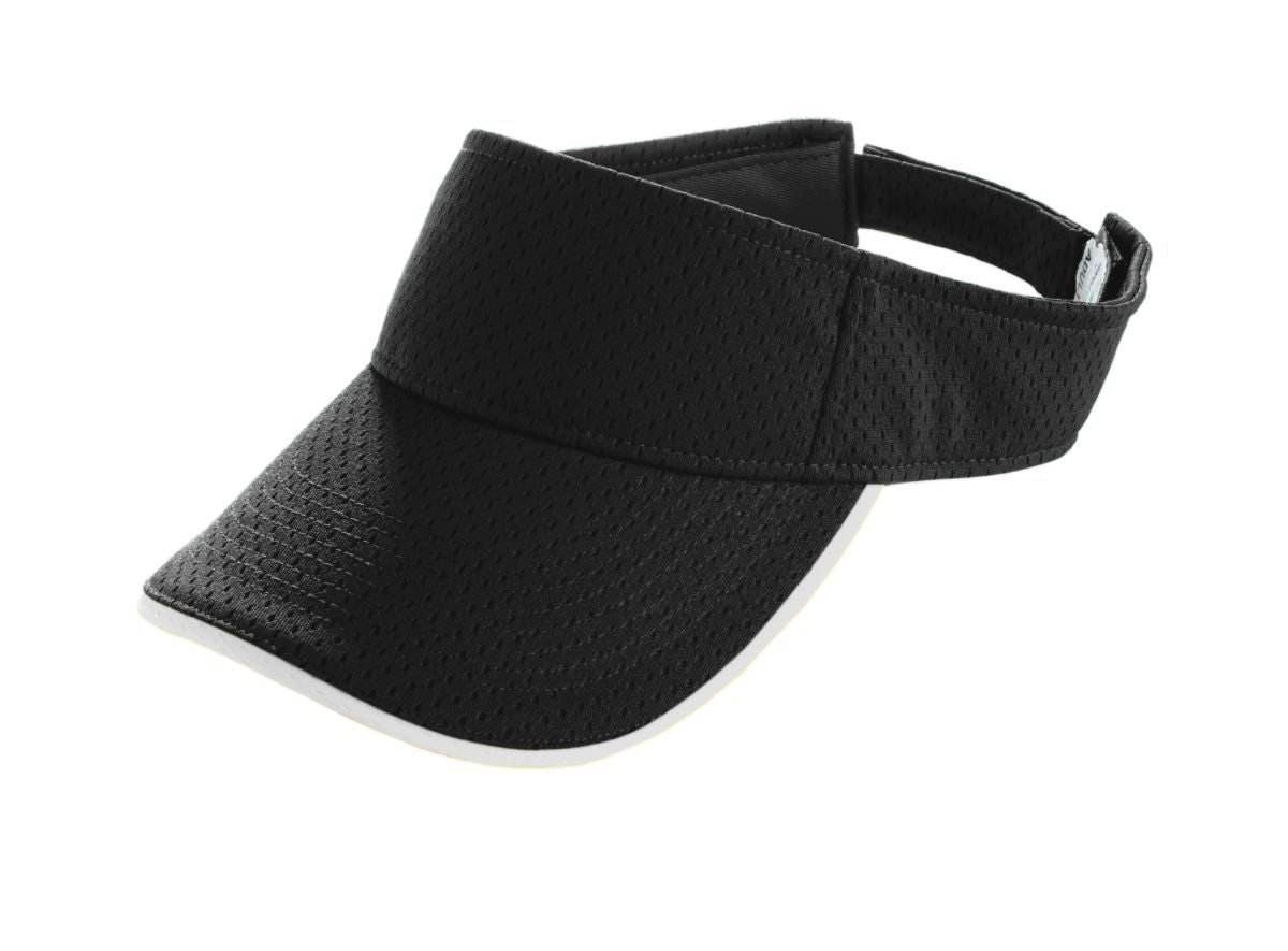 Athletic Mesh Two-Color Visor - Black/White