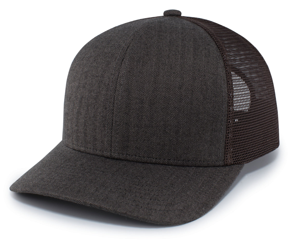 Herringbone Trucker Cap - Espresso