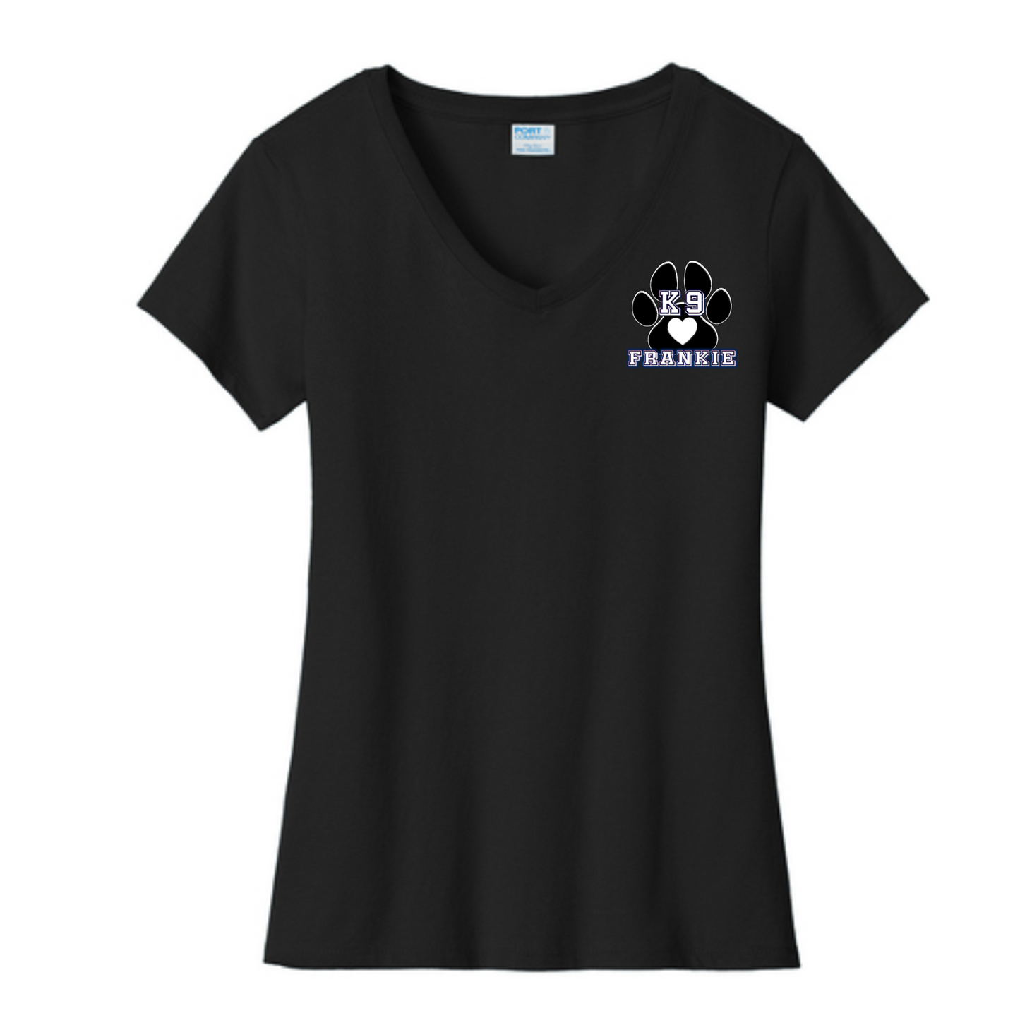 K9 Frankie LADIES Short Sleeve V-Neck T-shirt