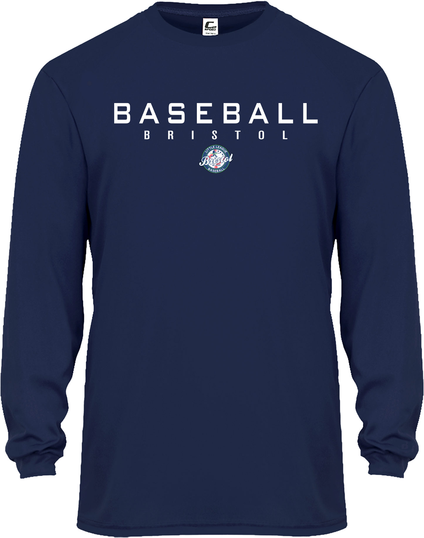 BLL Baseball Bristol B Performance Navy Long sleeve