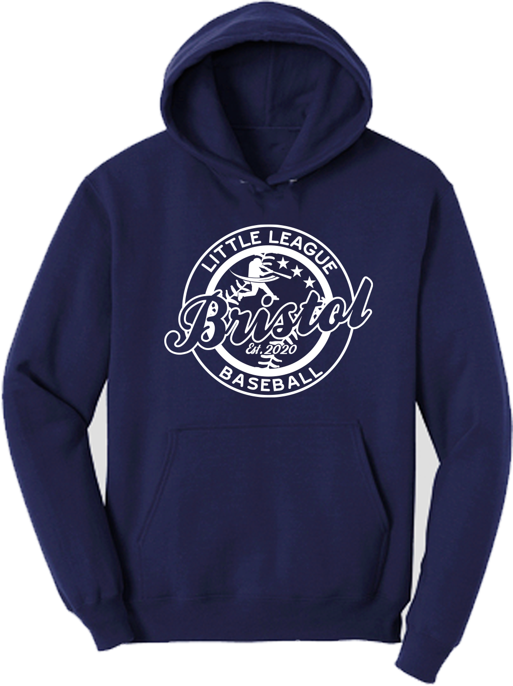 BLL White Logo Cotton blend navy hoodie