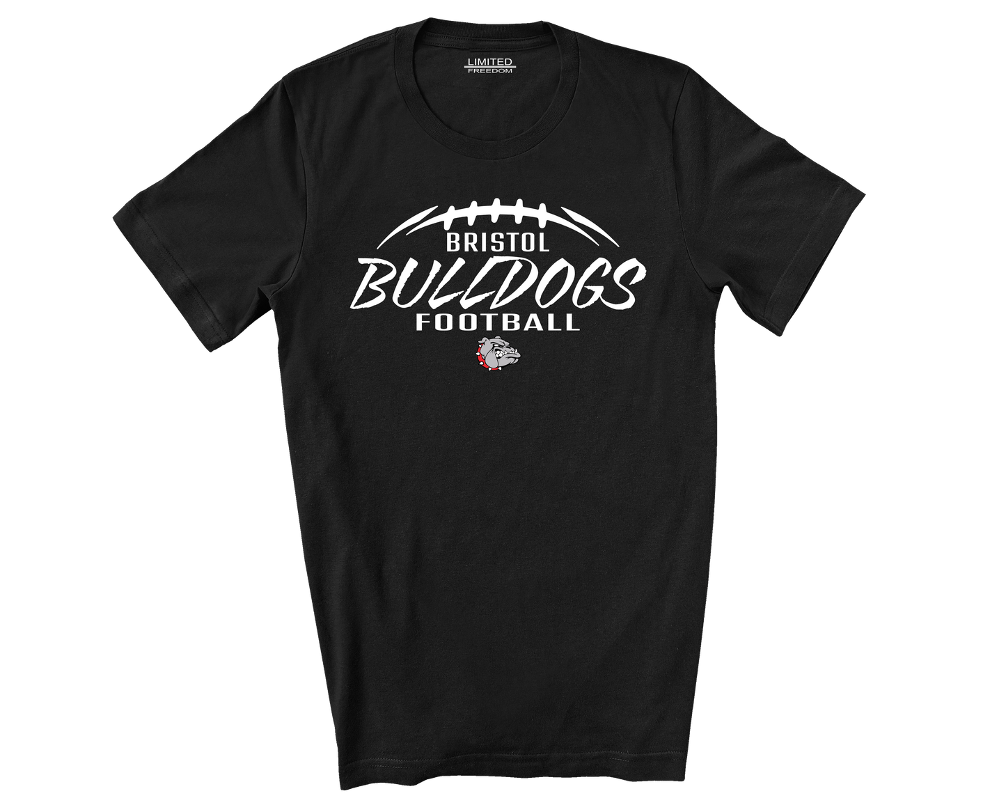 Bristol Bulldogs Football Black Tee