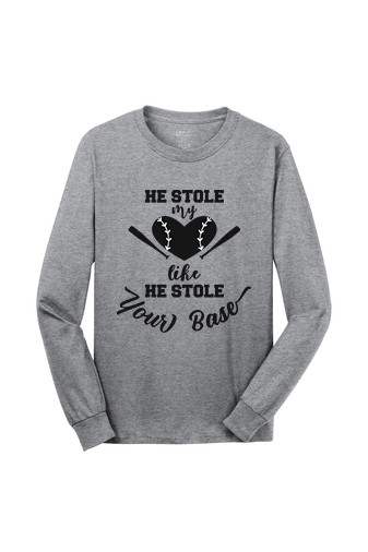 Baseball Spirit He stole my heart Long sleeve