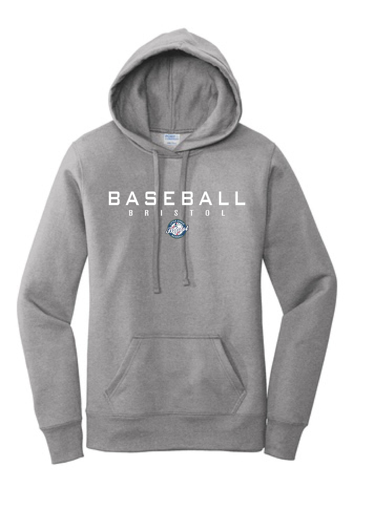 BLL Baseball Bristol Woman’s Core Hoodie Gray