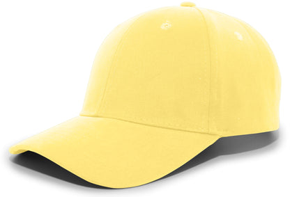 Brushed Cotton Twill Hook-And-Loop Adjustable Cap - Yellow