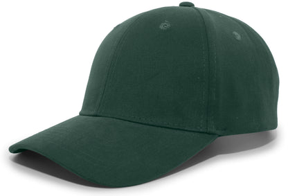 Brushed Cotton Twill Hook-And-Loop Adjustable Cap - Hunter