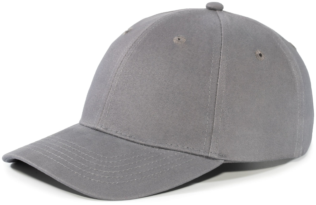 Brushed Cotton Twill Hook-And-Loop Adjustable Cap - Graphite