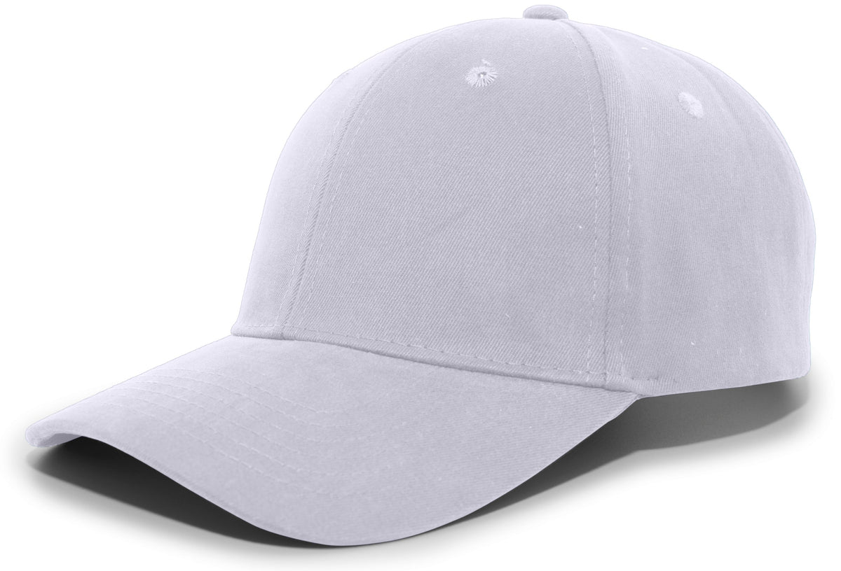Brushed Cotton Twill Hook-And-Loop Adjustable Cap - Silver