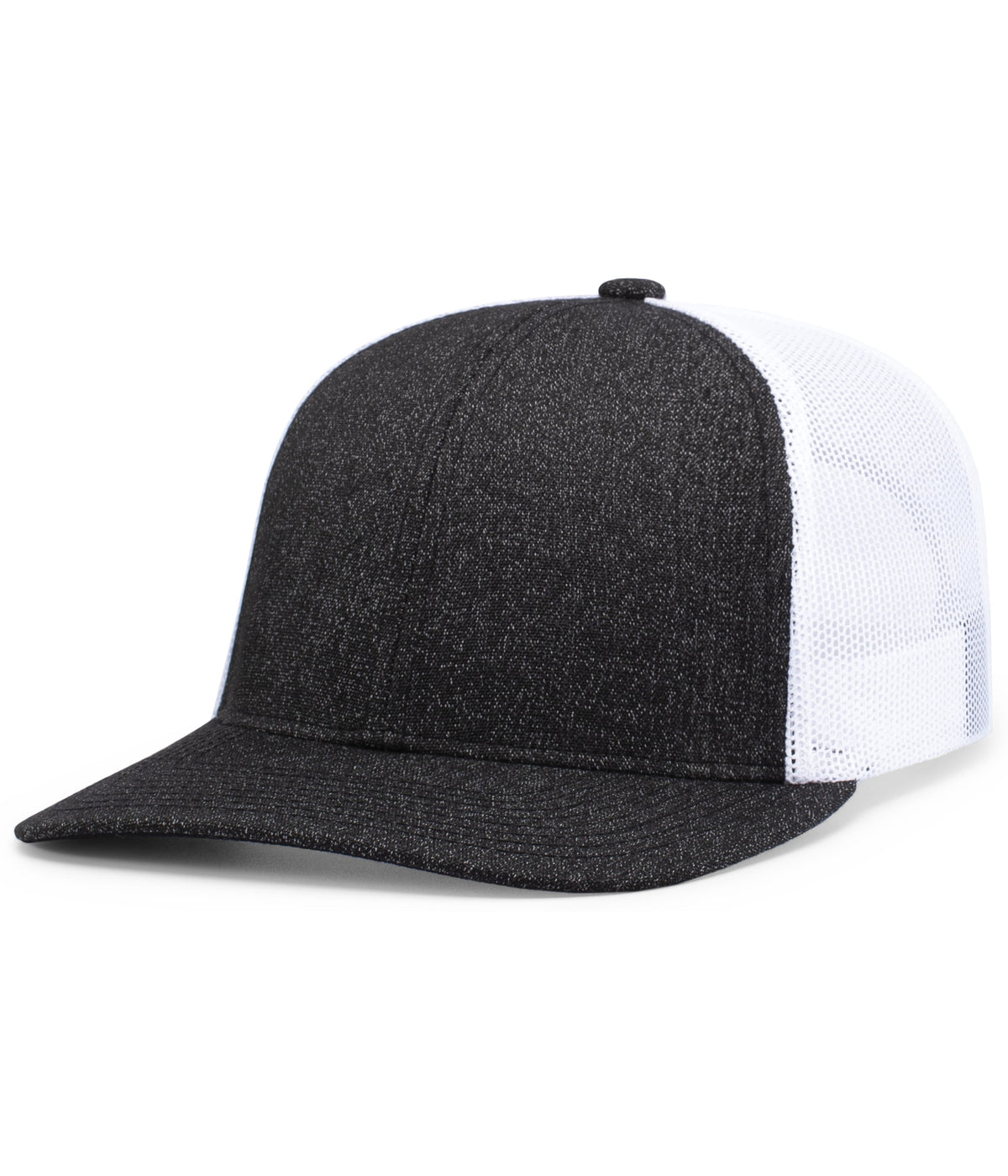 Melange Heather Low-Profile Trucker - Bh/Wh/Bh