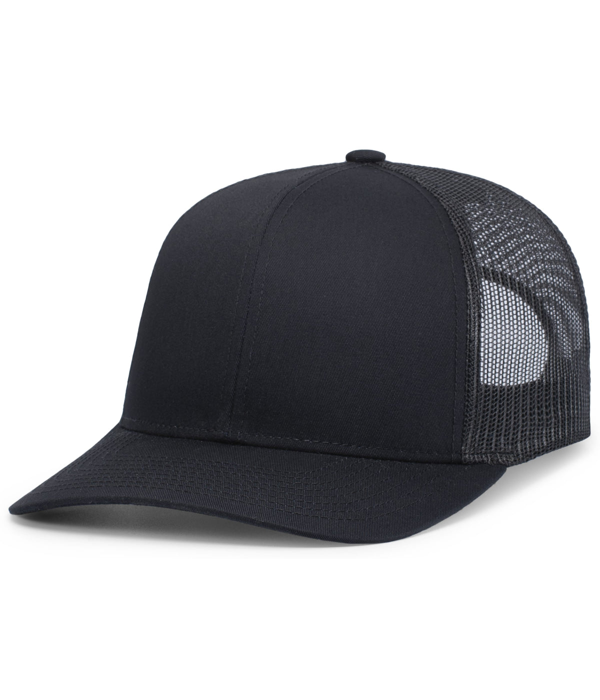 Eco Trucker Snapback Cap - Black