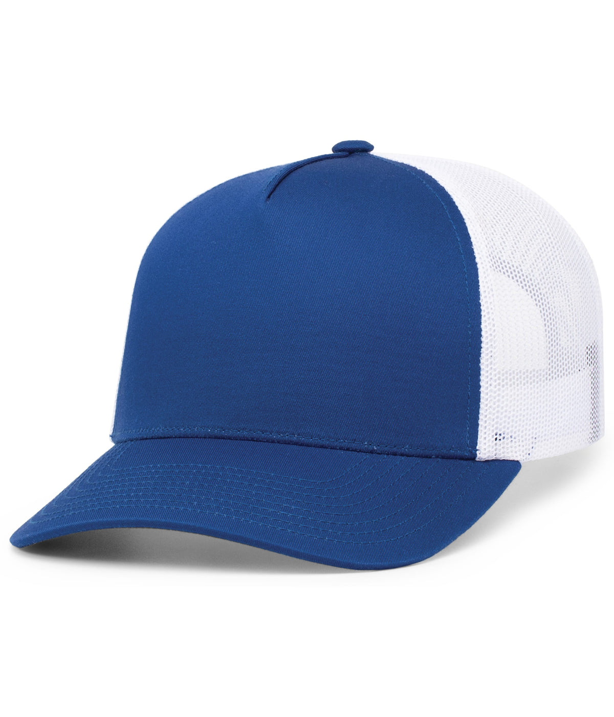 5-Panel Trucker Snapback Cap - Royal/White/Royal