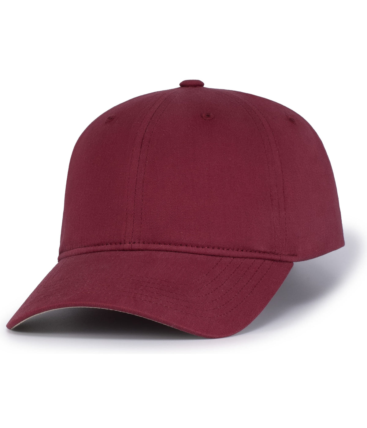 Brushed Cotton Twill Hook-And-Loop Adjustable Cap - Berry