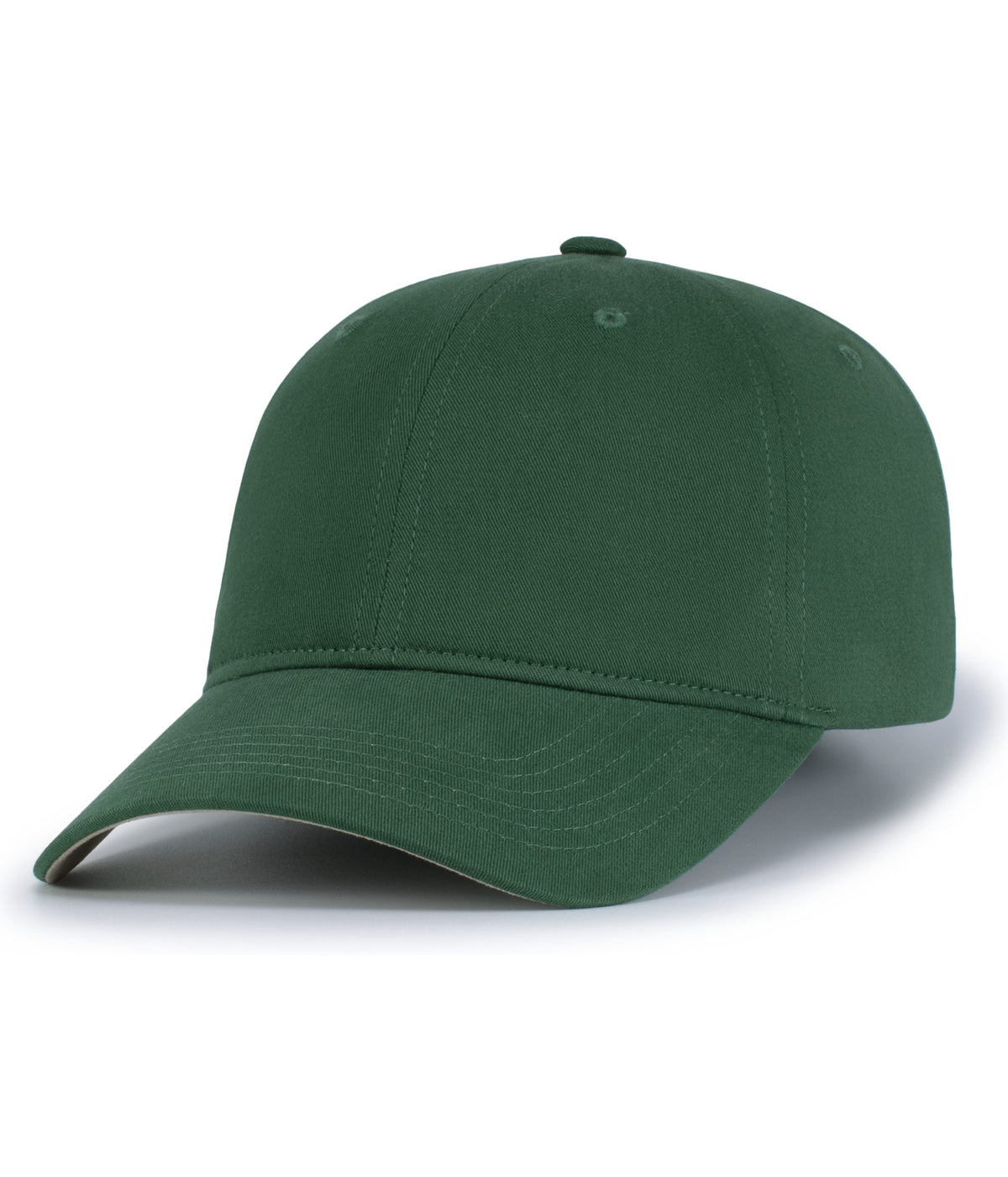 Brushed Cotton Twill Hook-And-Loop Adjustable Cap - Hunter