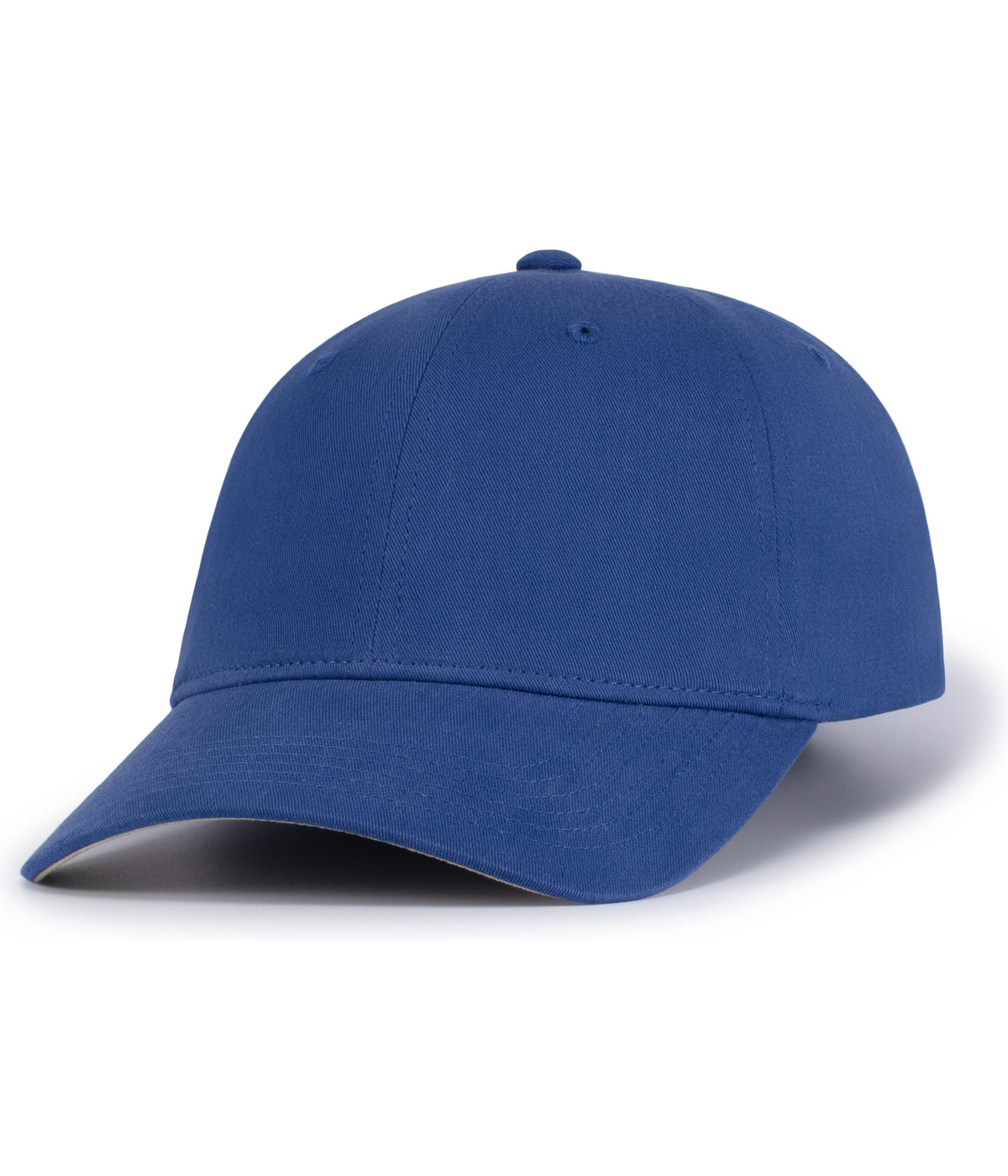 Brushed Cotton Twill Hook-And-Loop Adjustable Cap - Royal