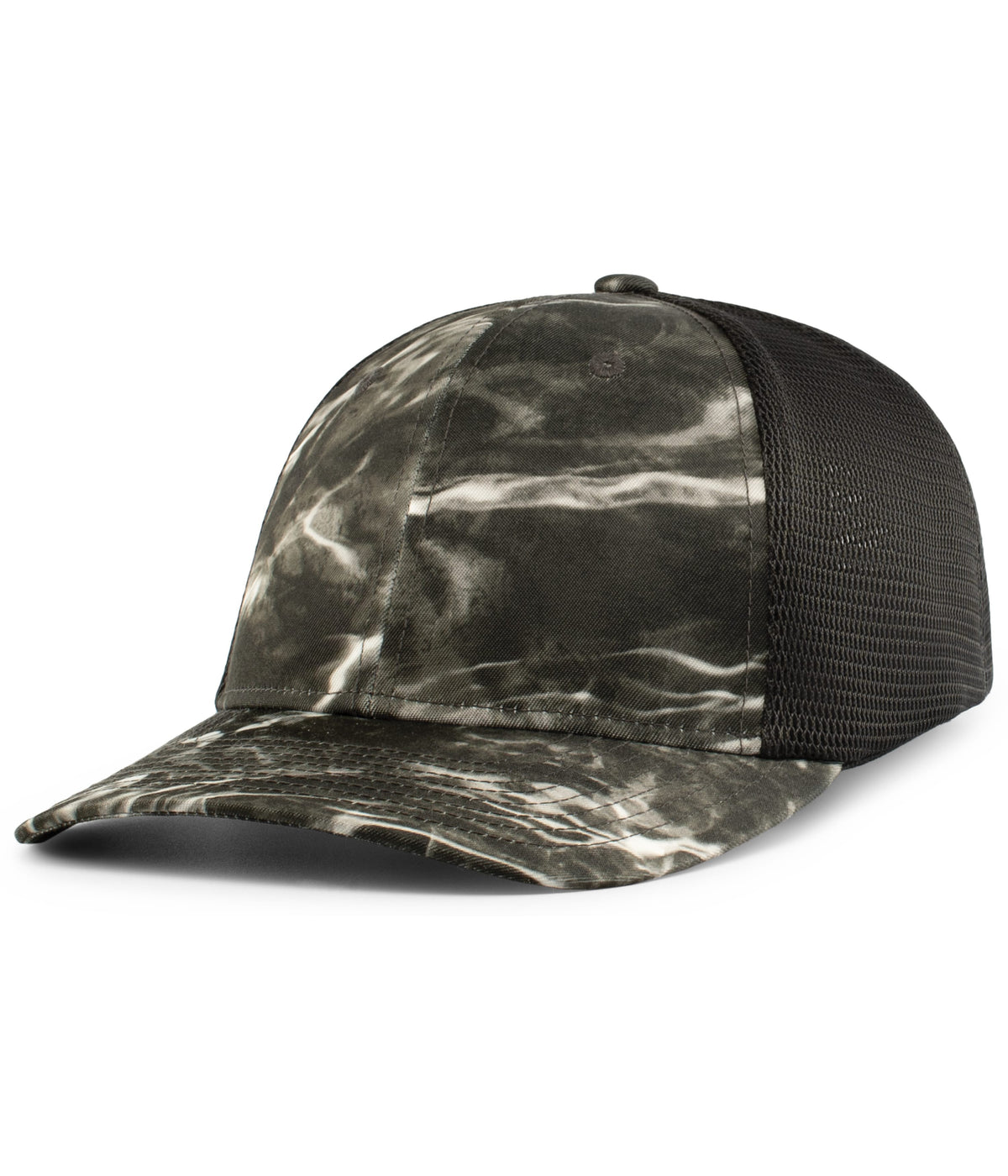 Mossy Oak Low-Profile Trucker PacFlex Cap - Bt/Bk/Bt
