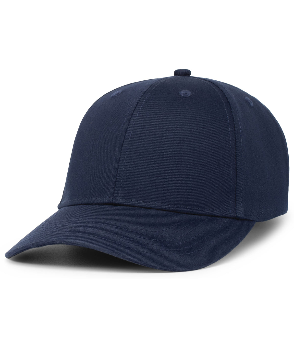 Brushed Cotton Twill Hook-And-Loop Adjustable Cap - Navy