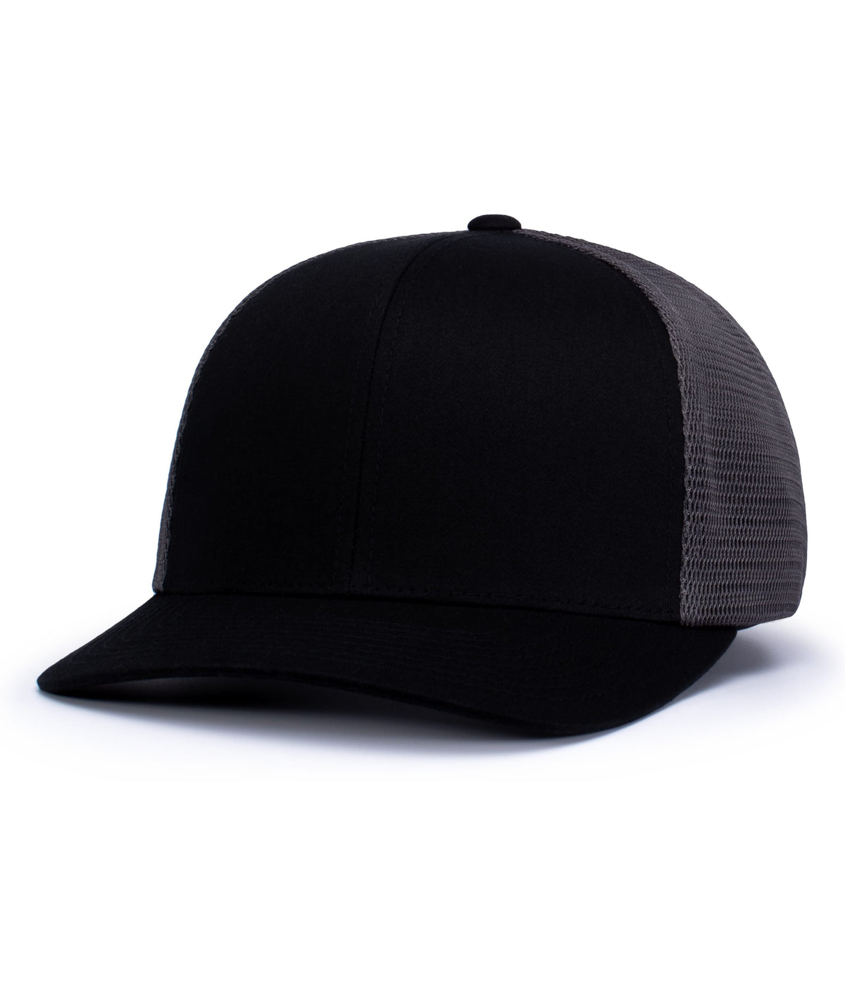 Trucker Flexfit Snapback Cap - Black/Graphite/Black