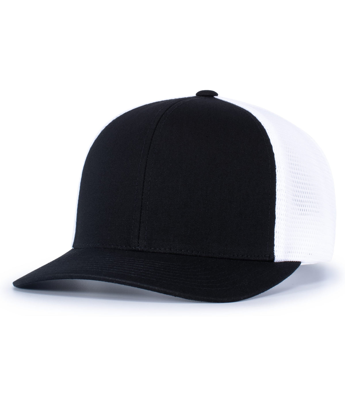 Trucker Flexfit Snapback Cap - Black/White/Black
