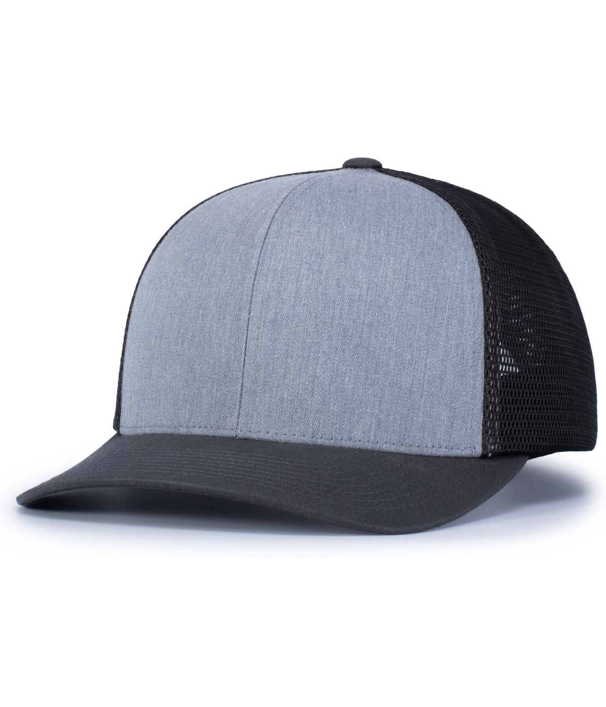 Trucker Flexfit Snapback Cap - Heather Grey/Light Charcoal/Li