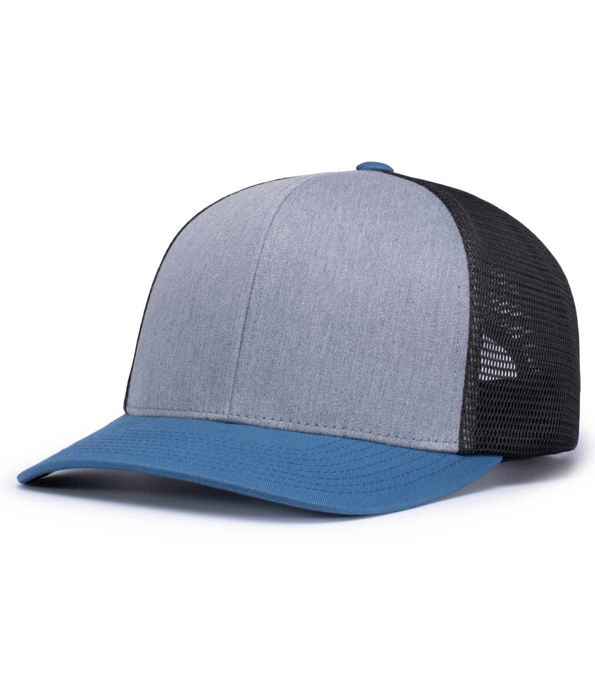 Trucker Flexfit Snapback Cap - Heather Grey/Light Charcoal/Oc