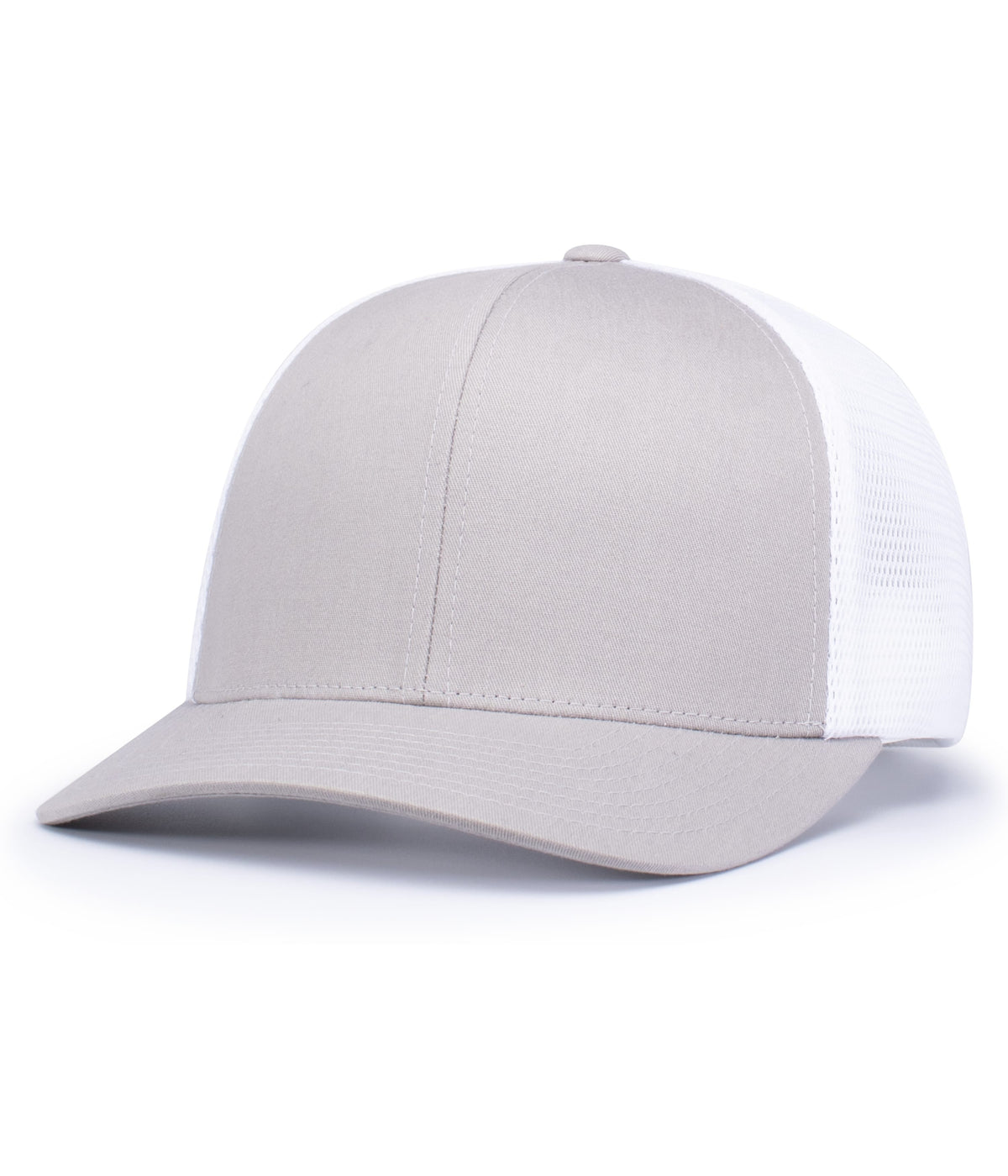 Trucker Flexfit Snapback Cap - Silver/White/Silver