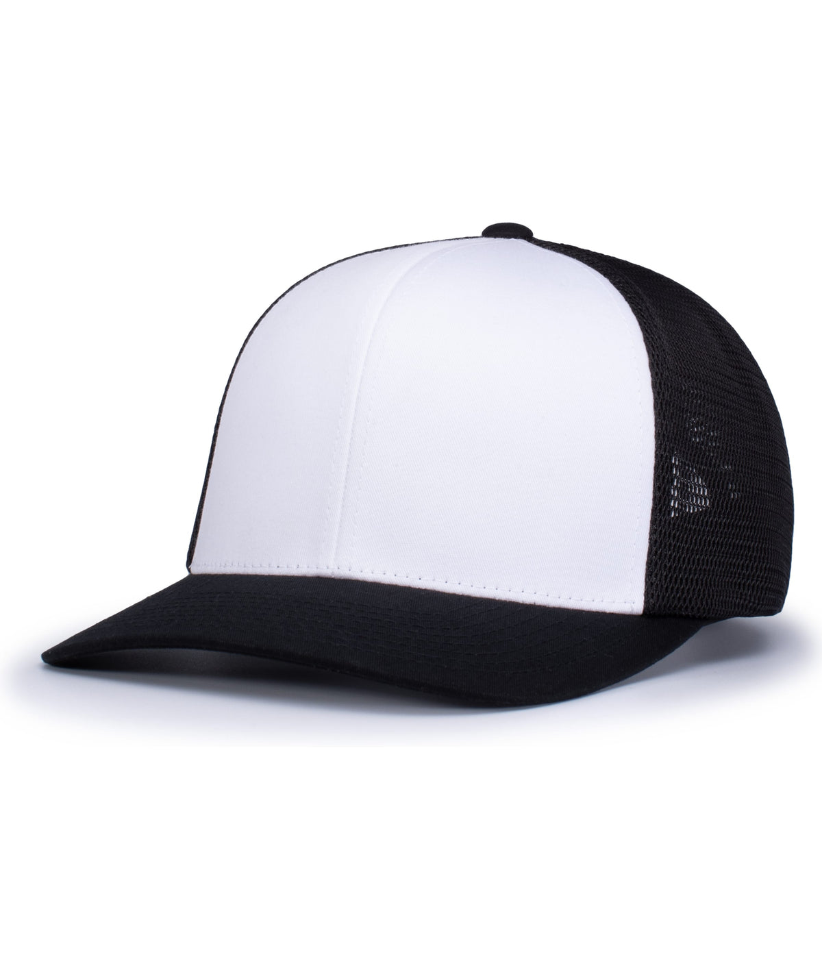 Trucker Flexfit Snapback Cap - White/Black/Black