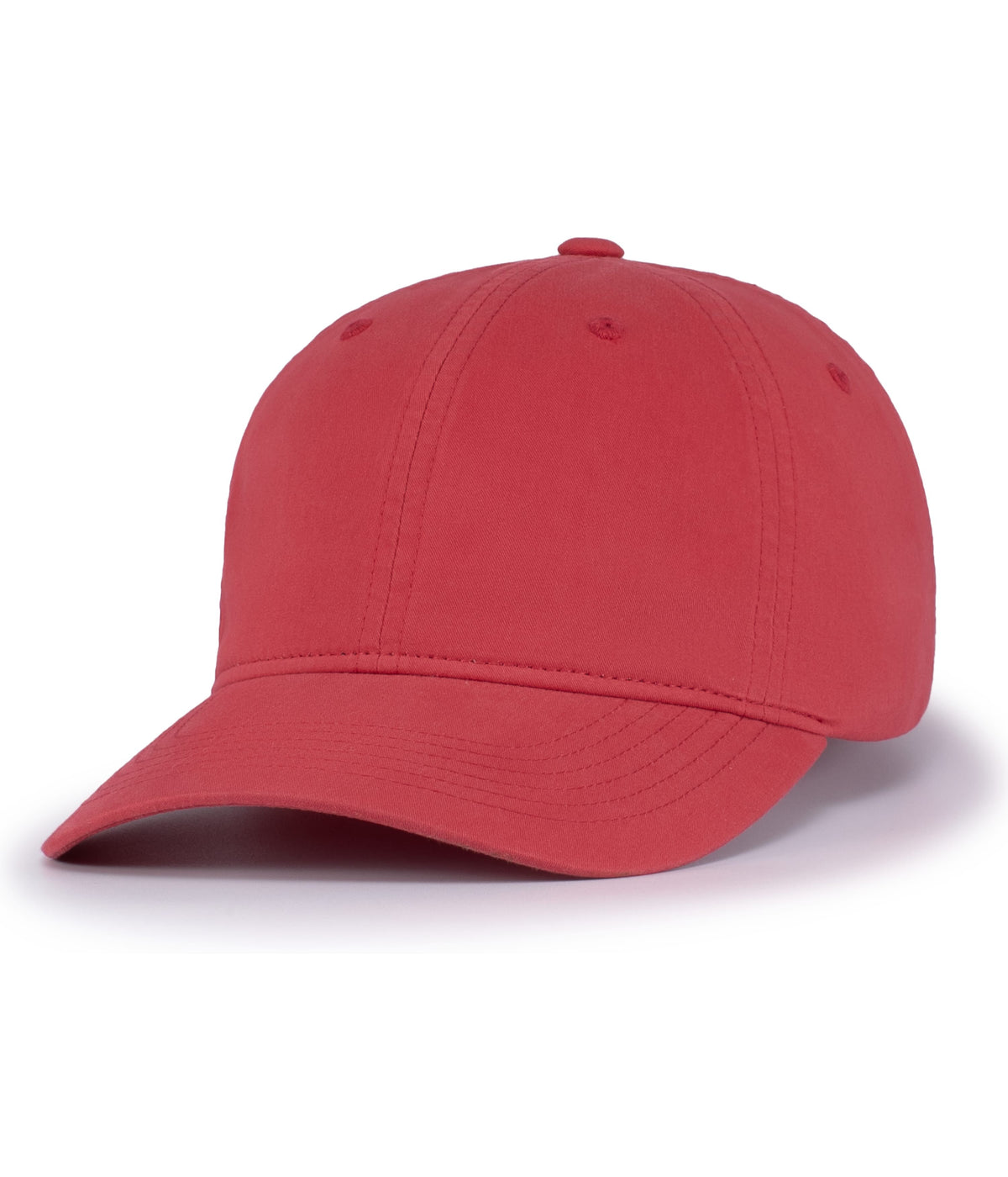 Vintage Buckle Strap Adjustable Cap - Red