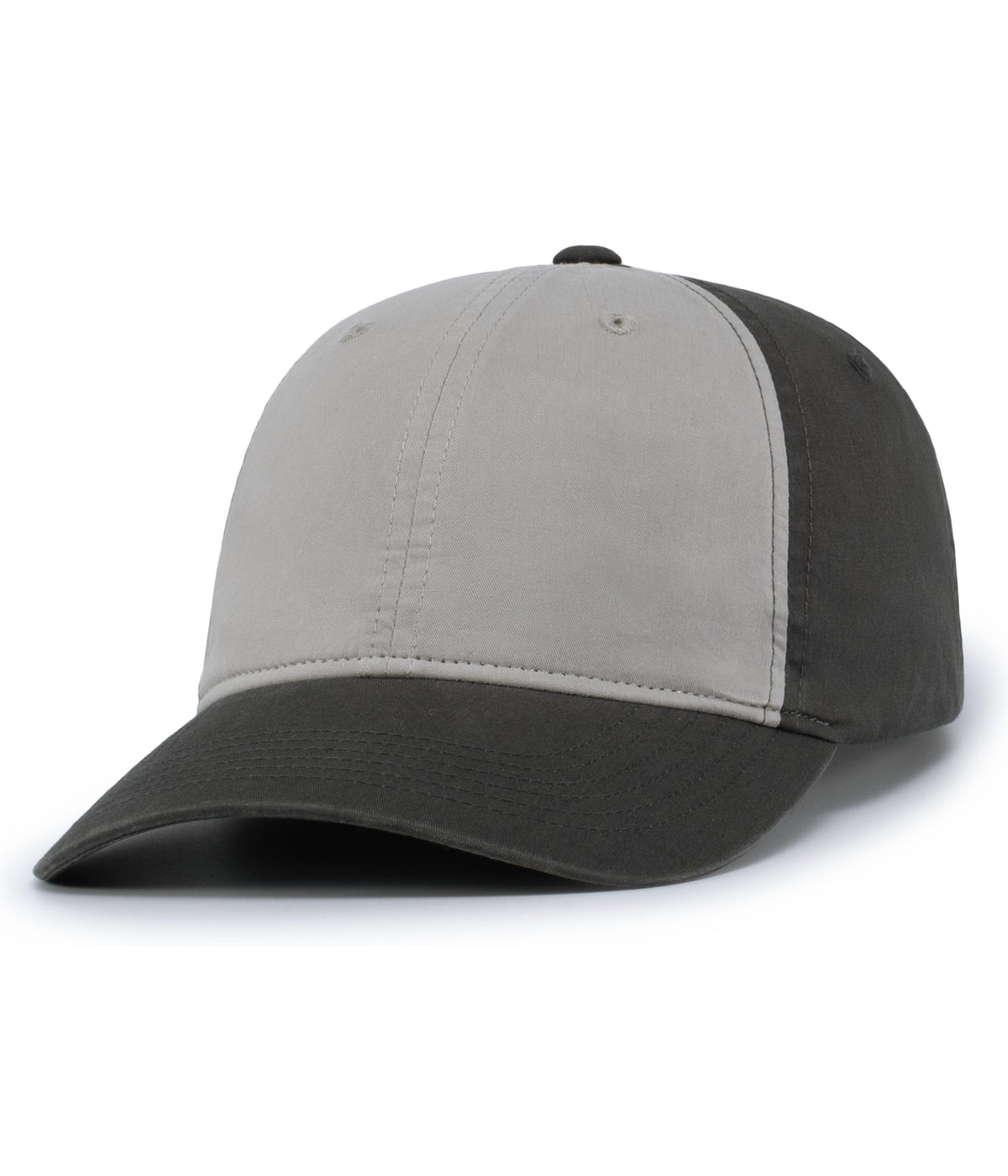 Vintage Buckle Strap Adjustable Cap - Silver/Charcoal/Charcoal