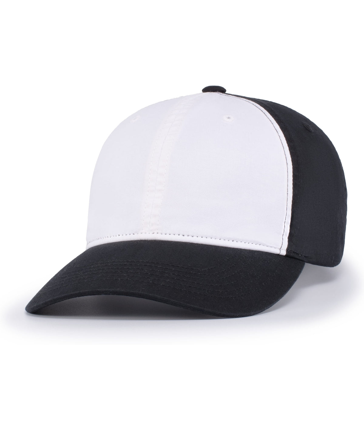 Vintage Buckle Strap Adjustable Cap - White/Black/Black