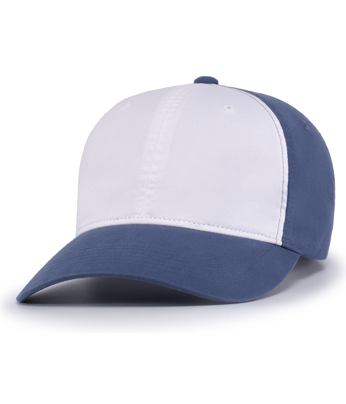 Vintage Buckle Strap Adjustable Cap - White/Royal/Royal