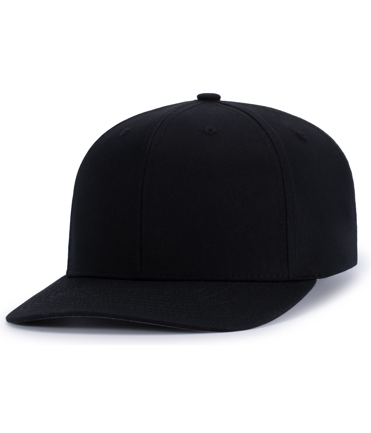 POLY/COTTON SNAPBACK CAP - Black