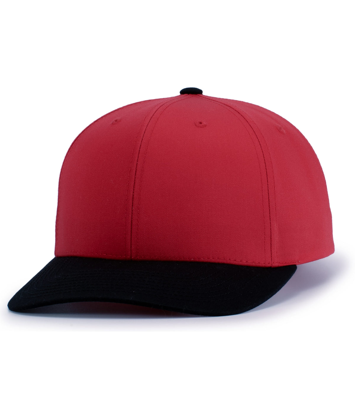 POLY/COTTON SNAPBACK CAP - Red/Black