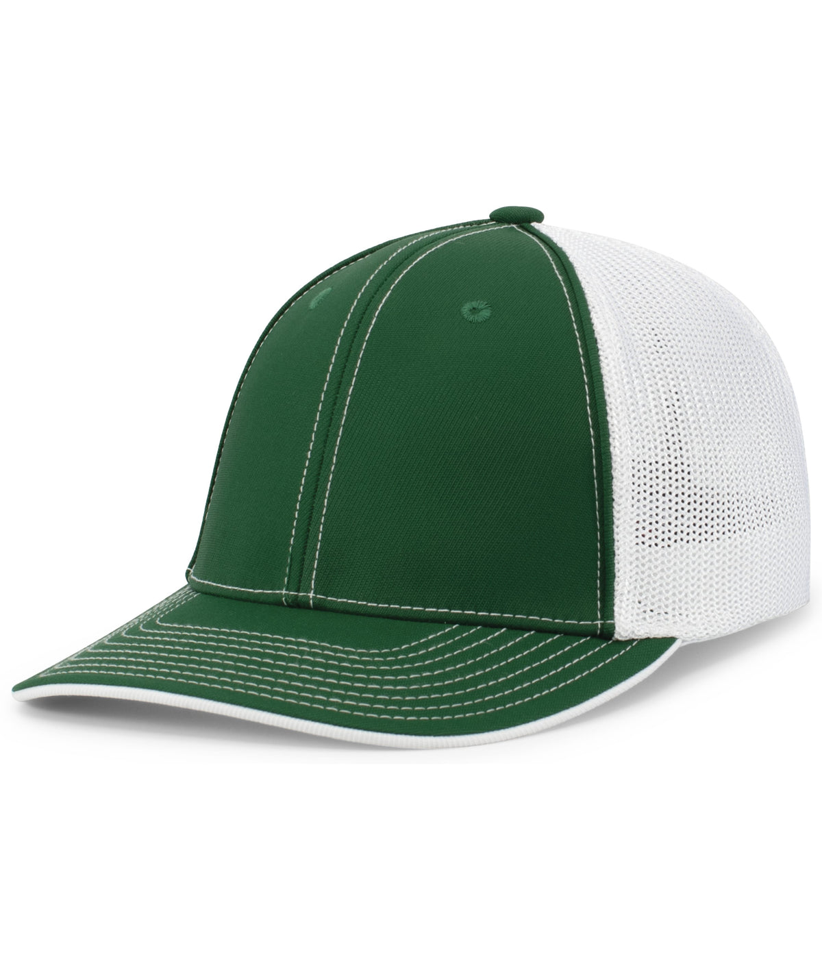 Trucker PacFlex Cap - Dark Green/White