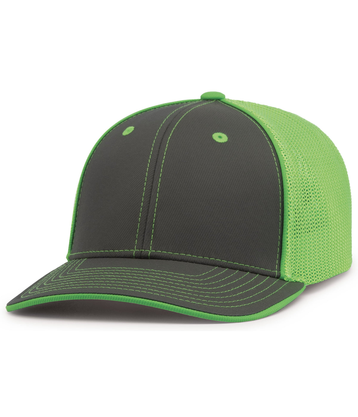 Trucker PacFlex Cap - Graphite/Neon Green/Graphite