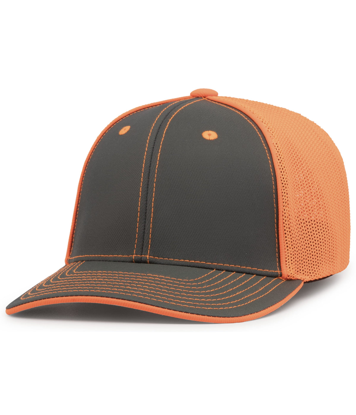 Trucker PacFlex Cap - Graphite/Neon Orange/Graphite