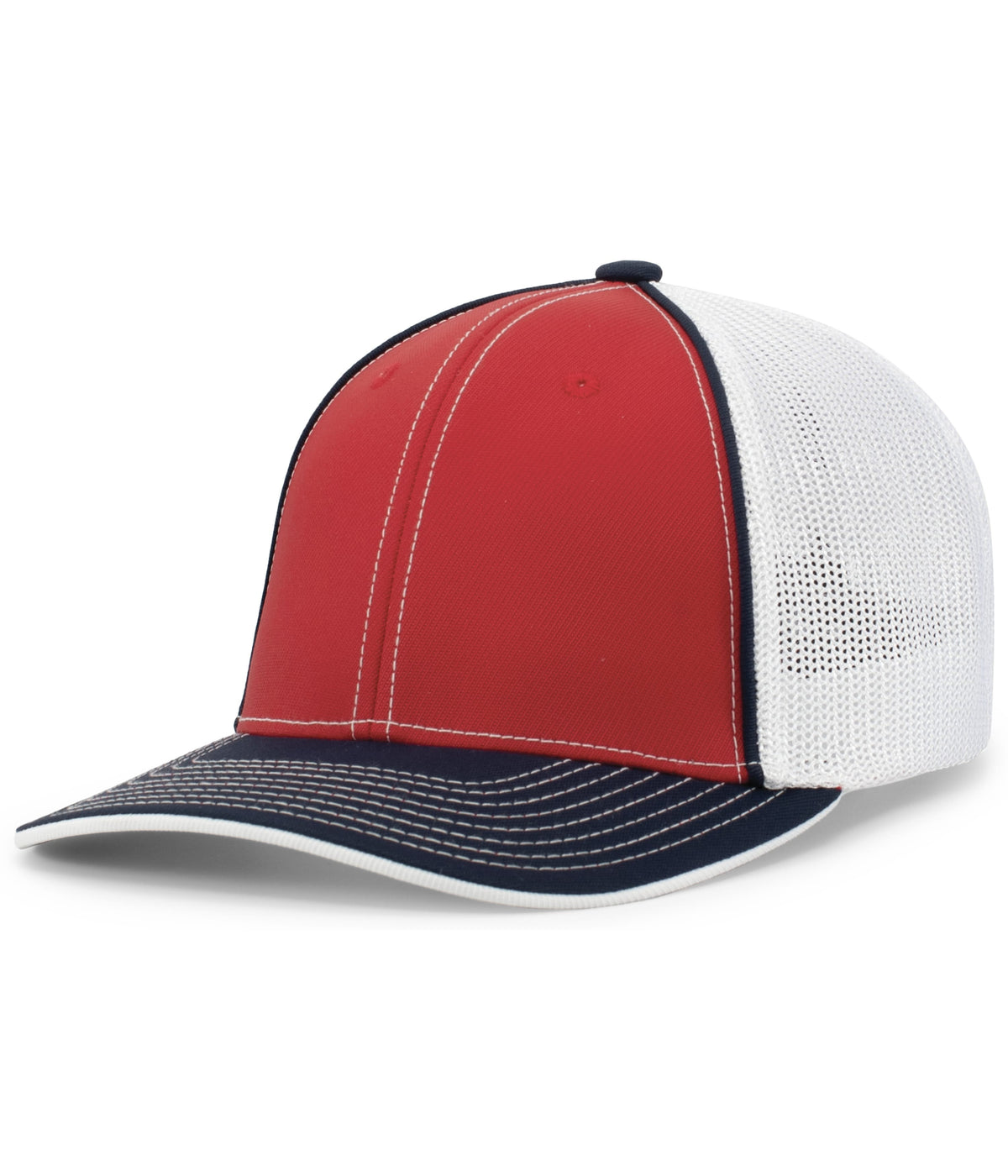 Trucker PacFlex Cap - Red/White/Navy