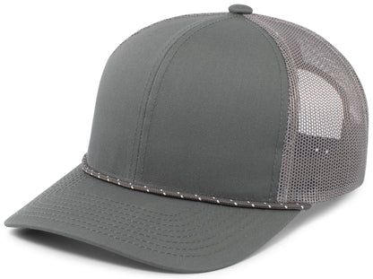 Trucker Snapback Braid Cap - Graphite