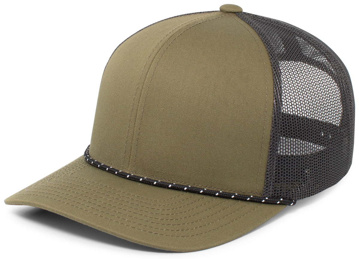 Trucker Snapback Braid Cap - Mg/Lc/Mg