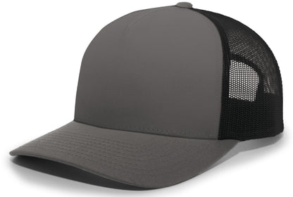 5-Panel Trucker Snapback Cap - Graphite/Black