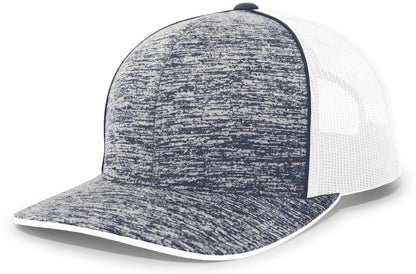 Aggressive Heather Trucker Snapback Cap - Nh/Wh/Nh