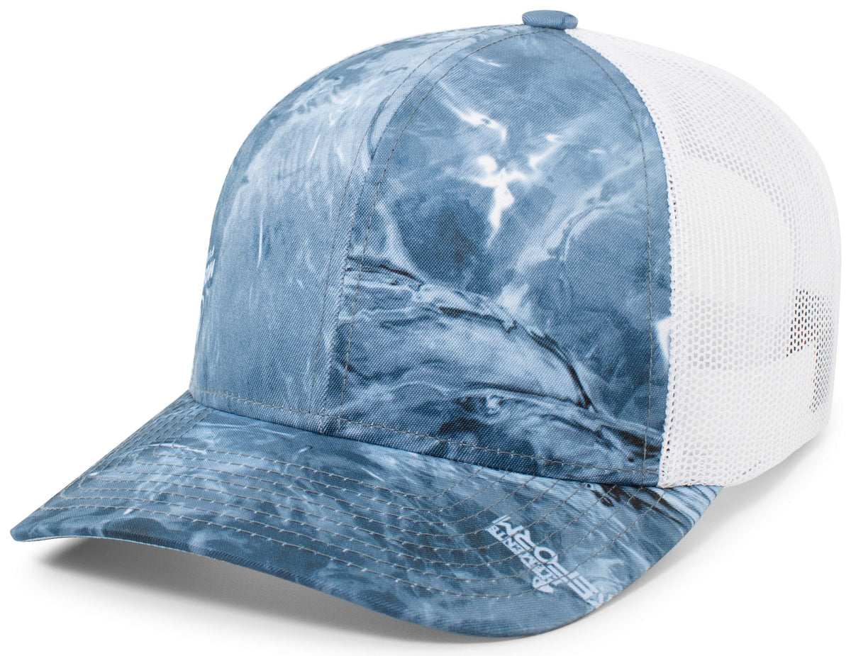 Mossy Oak® Trucker Snapback - Wakeform High Seas/White