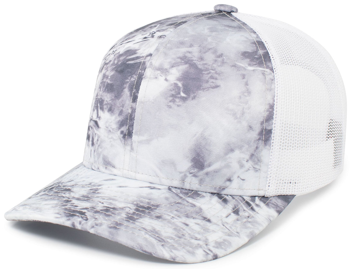 Mossy Oak® Trucker Snapback - Wakeform Hailstone/White
