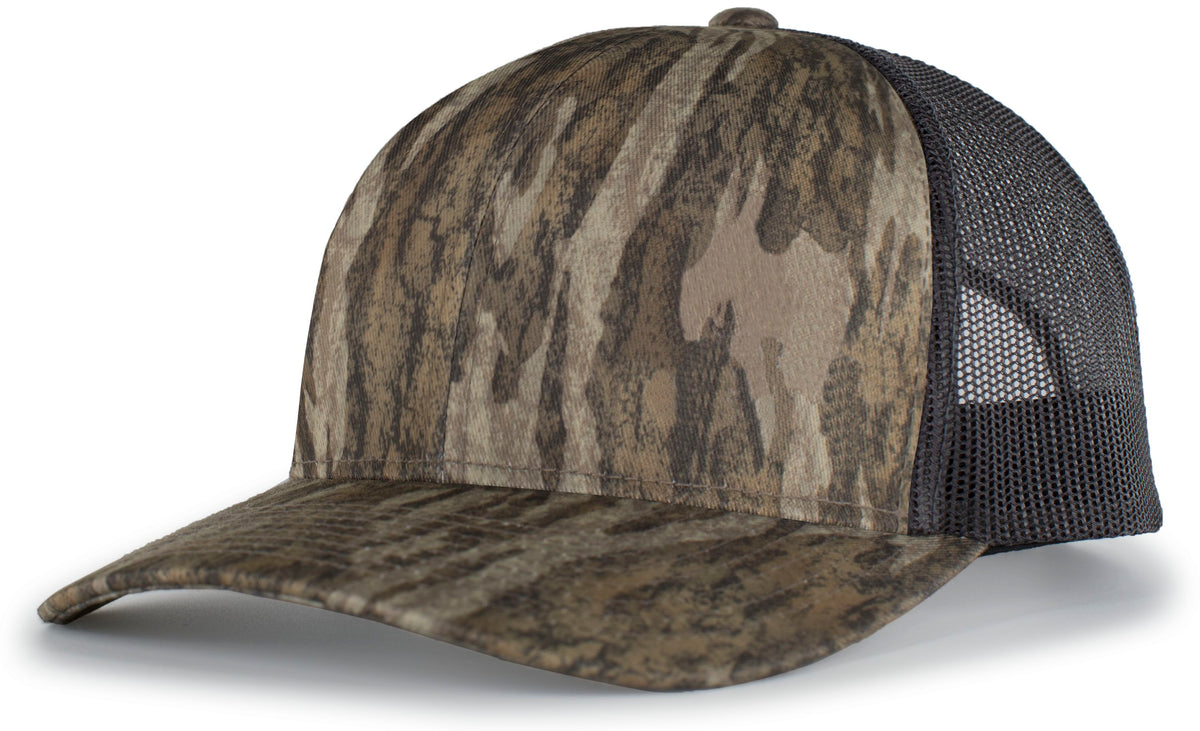 Camo Snapback Trucker Cap - Bottomland/Light Charcoal