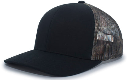 Camo Snapback Trucker Cap - Black/Break-Up-Country/Black