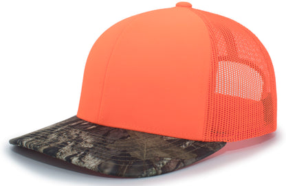 Camo Snapback Trucker Cap - Blaze/Break-Up Country