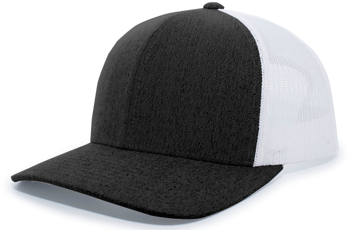 Heather Trucker Snapback Cap - Bh/Wh/Bh