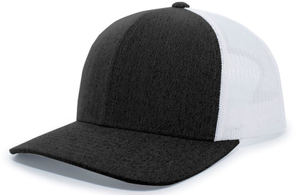 Heather Trucker Snapback Cap - Bh/Wh/Bh