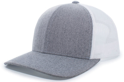 Heather Trucker Snapback Cap - Ghwhgh