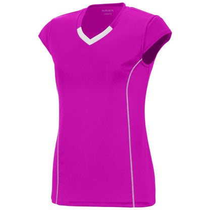 Ladies Blash Jersey - POWER PINK/WHITE