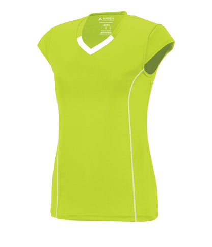 Ladies Blash Jersey - LIME/WHITE